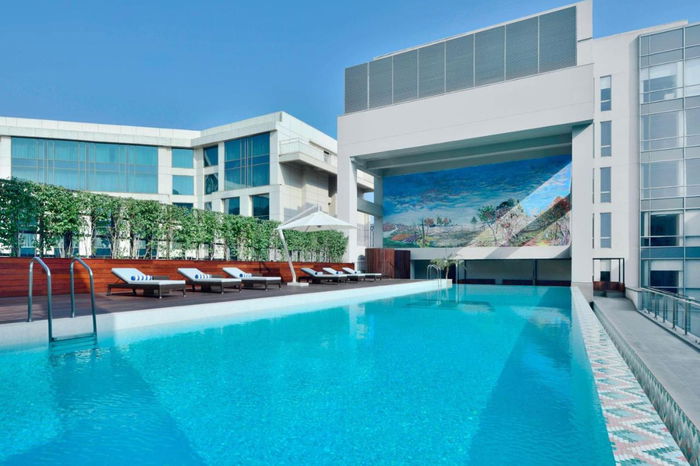 Hotel Pool at Aloft New Delhi Aerocity