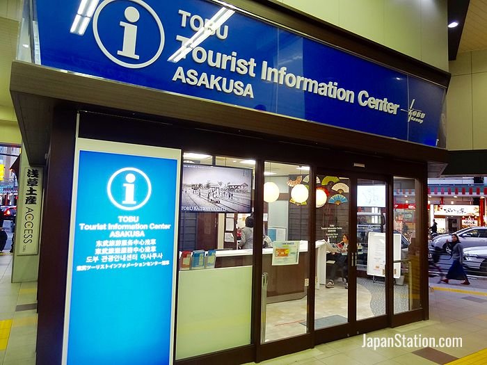 The Tobu information center at Tobu Asakusa Station sells tickets and discount passes
