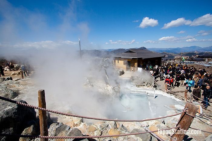 Hot springs are one sign of underground geothermal activity here