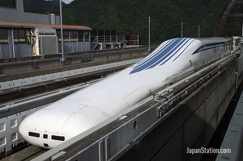 Linear motor Maglev L-0 high speed train on Yamanashi test line in Japan
