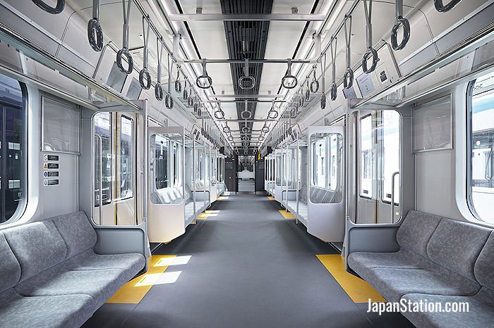 The Sotetsu 12000 carriage interior