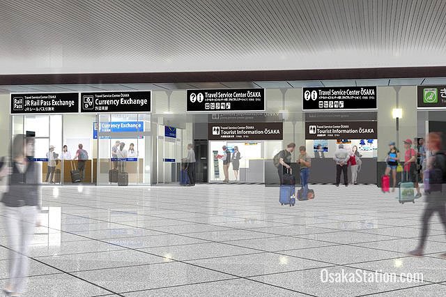 New Travel Service Center in Osaka Station