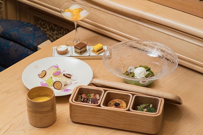 The bento lunch box and sweets are all created by award winning chef Yoshihiro Narisawa