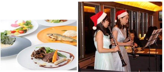Music and a gourmet meal on the 52 Seats of Happiness Christmas Train