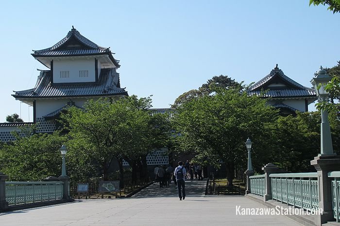 The Ishikawa-mon Gate dates from 1788, and is one of the few structures that survived the fire of 1881