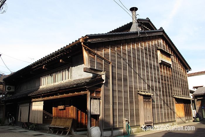 A traditional miso paste shop in the Utatsuyama district