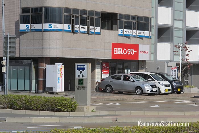 This Nissan office is across the road from the station’s West Gate taxi rank