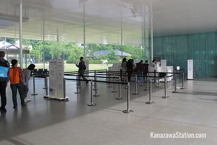 The museum’s ticket counter