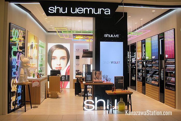 Shu Uemura on the 1st floor is a popular line of cosmetics in Japan named after a legendary make-up artist who founded the company