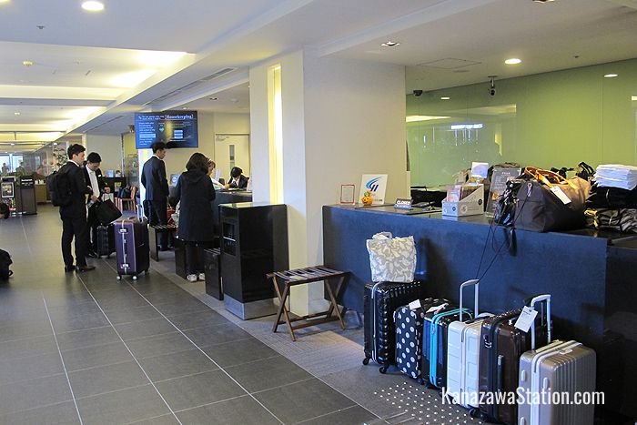 Staff at the front desk can hold your luggage for you before you check in or after you check out