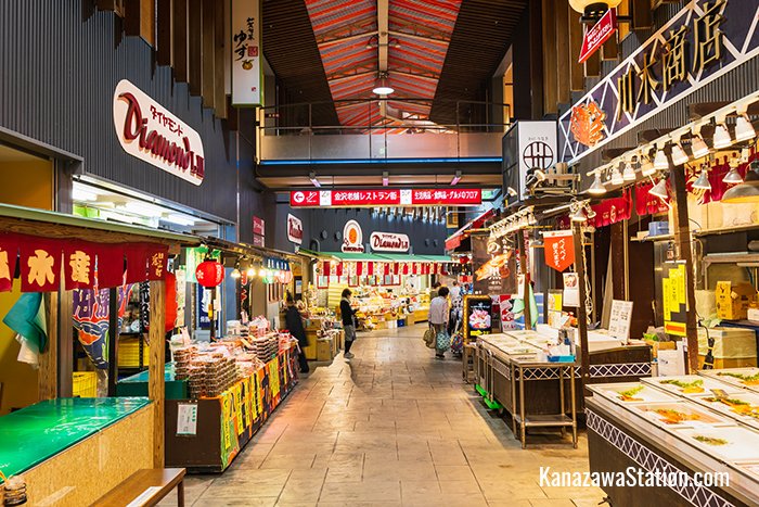 Inside Omicho Ichiba Market