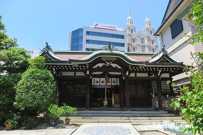The main sanctuary of Sannomiya Shrine