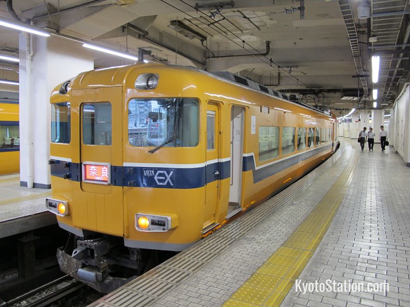 A Kintetsu train bound for Nara