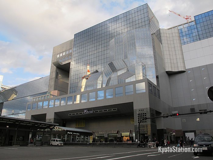 Isetan’s frontal facade. Isetan occupies the north west side of Kyoto Station