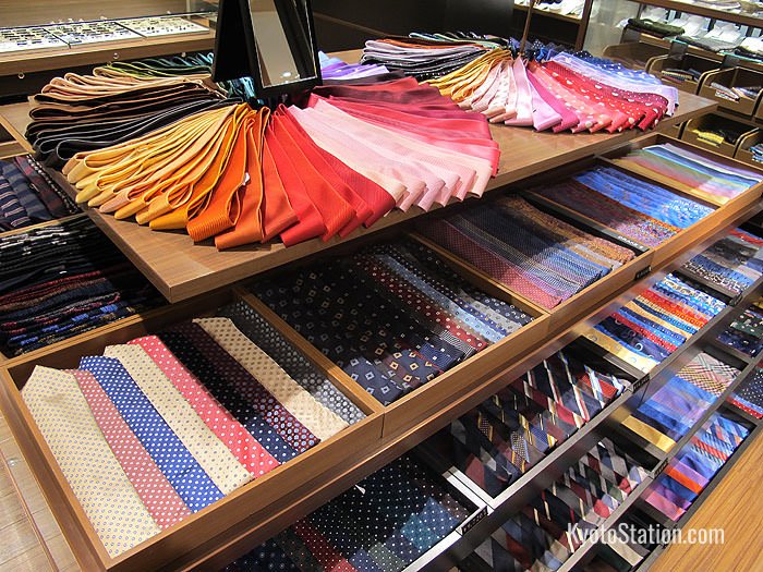 A beautiful selection of ties are on show in the 6th floor’s menswear department