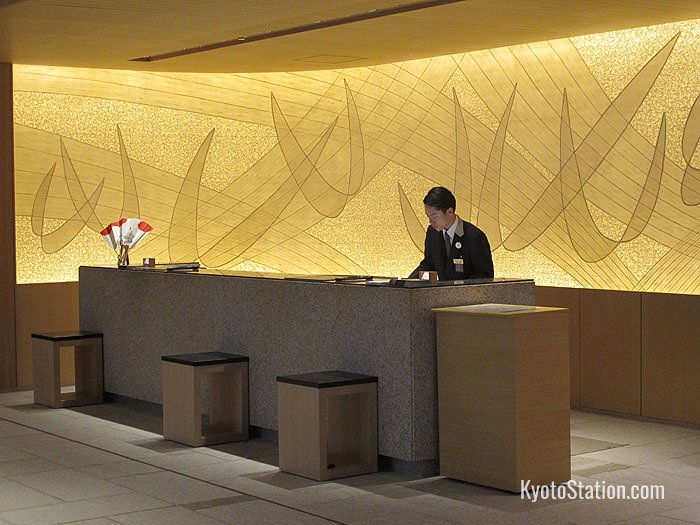 The Kyoto Hatoya Hotel reception desk