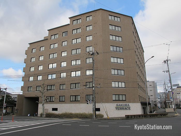 Sakura Terrace Hotel is situated on the south west corner of Kujo and Karasuma Streets