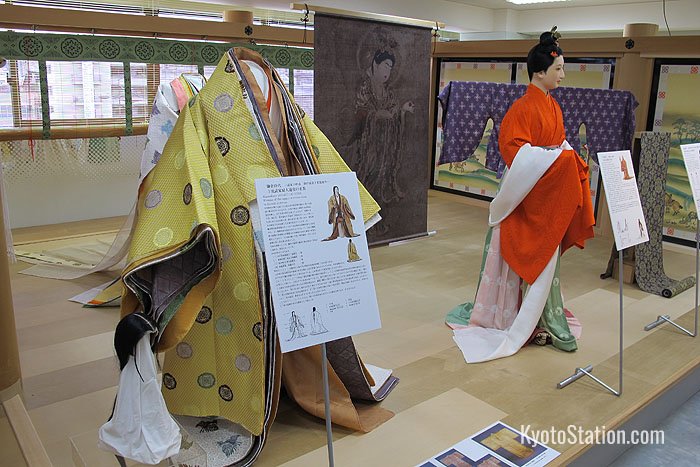 Life sized costumes on display at the museum