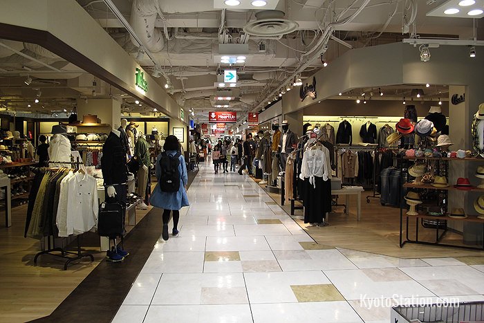 A variety of clothing stores can be found on the 4th floor