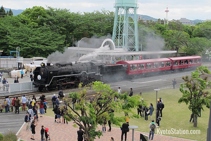 The steam train at Kyoto Railway Museum