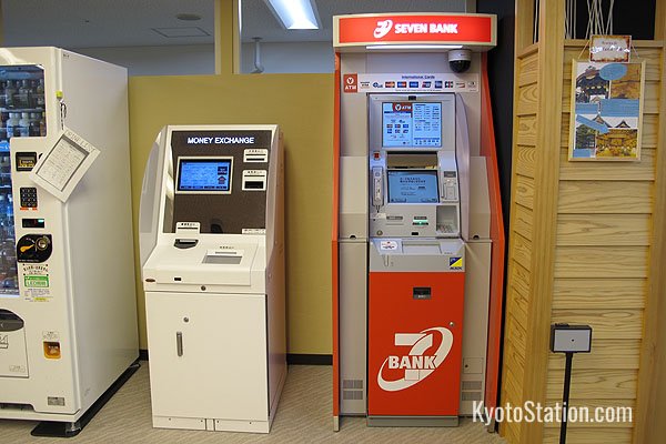 Seven Bank ATM and currency exchange machines