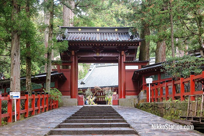 The entrance to the Futarasan Jinja Shrine