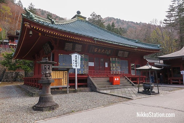 The Main Hall, called Tachiki Kannon-do, which houses the statue of Tachiki Kannon