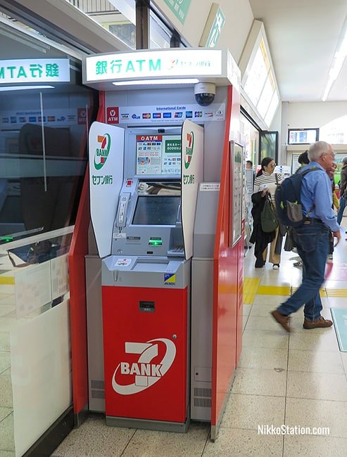 The 7-Bank ATM at Tobu Nikko Station