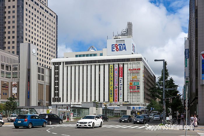 Sapporo Station Bus Terminal is located in the Esta building on the south-east side of the station