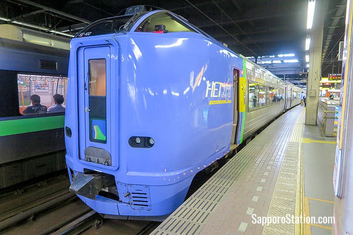 The Limited Express Soya at Sapporo Station