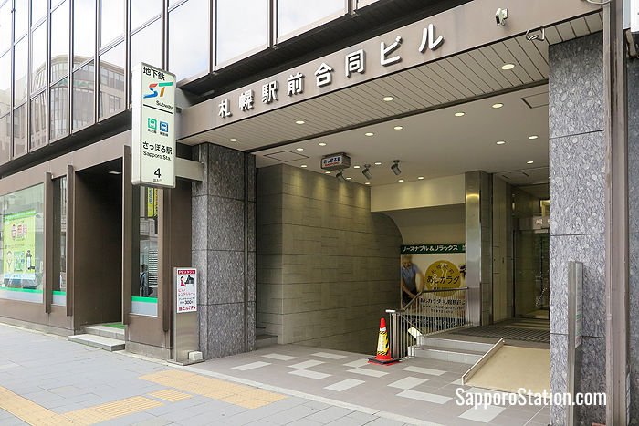 Entrance 4 for Sapporo Subway Station