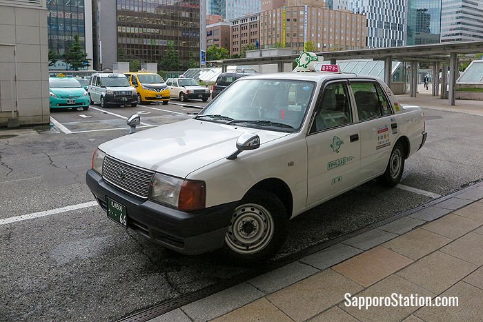 A Suzuran taxi. Suzuran means lily of the valley