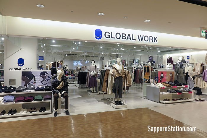 7th floor: Global Work sells everyday clothing aimed at young families with items for men, women, and children