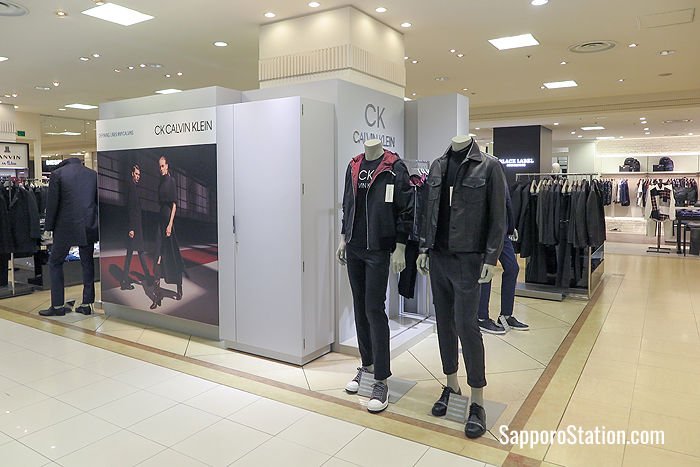 High-end brand Calvin Klein for men can be found on the 6th floor