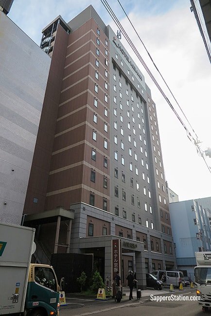 A street view of Hotel Keihan Sapporo