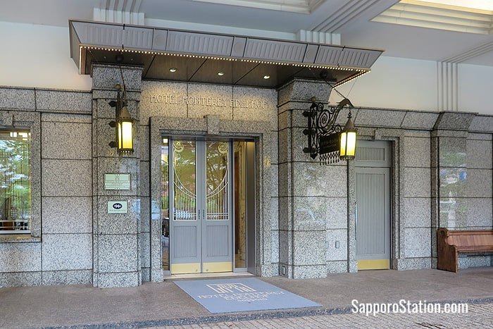 The entrance to Hotel Monterey Edelhof Sapporo