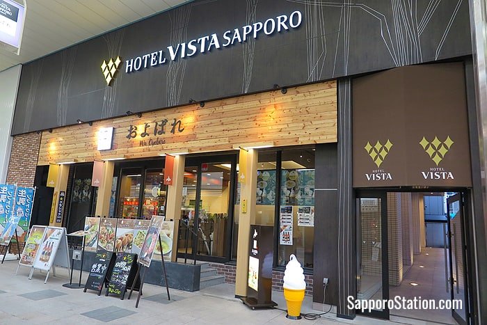 The entrance to Hotel Vista Sapporo Odori