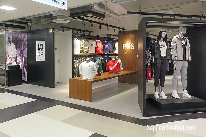 PNS sportswear store on the 2nd floor