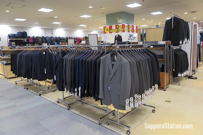 Men’s suits on the 7th floor