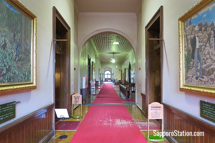 The 1st floor hallway