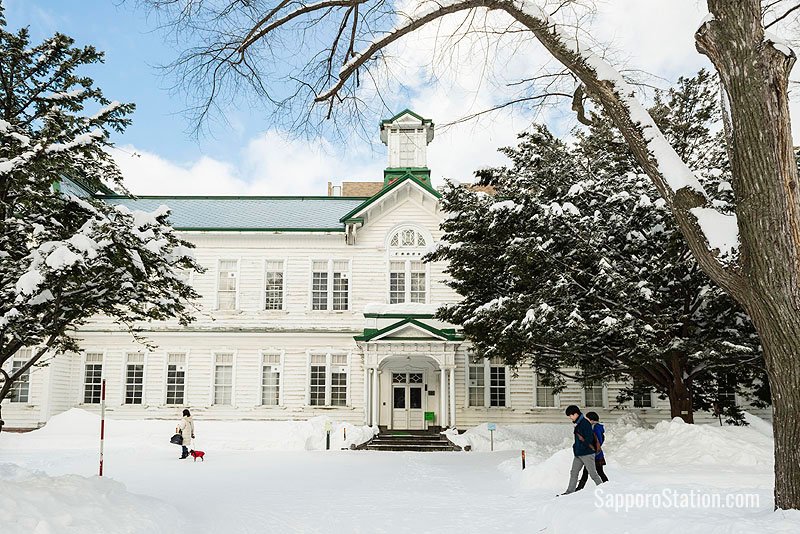 Hokkaido University Furukawa Hall in the winter