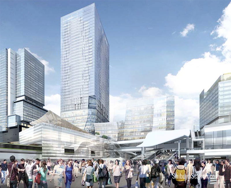 By 2027, Hachiko Square will be overshadowed by skyscrapers and a large passageway over the terminal. But where’s the Hachiko statue?