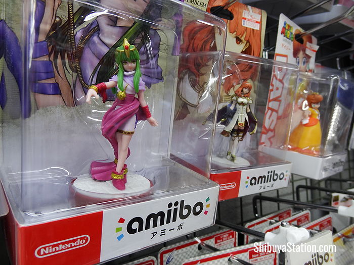 Nintendo Amiibo figurines at Bic Camera Hachiko store