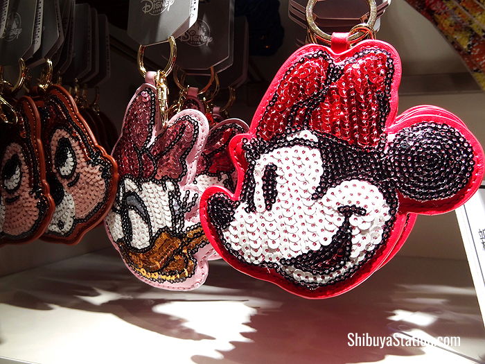 Keychains at the Disney Store in Shibuya