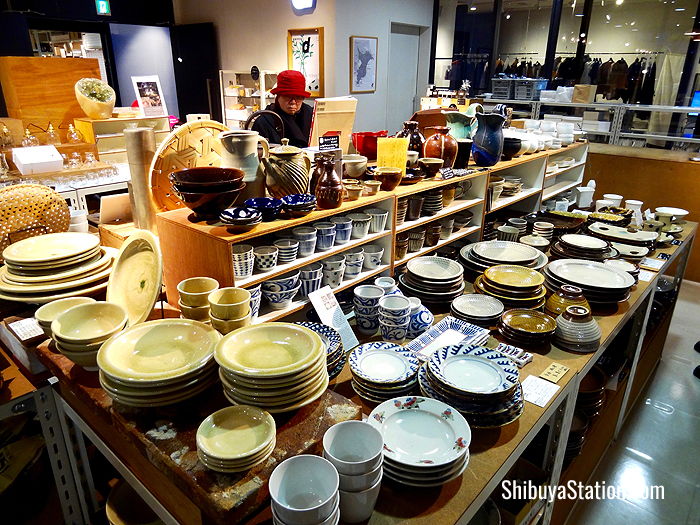 Ceramics are one of many craft goods available at Hikarie