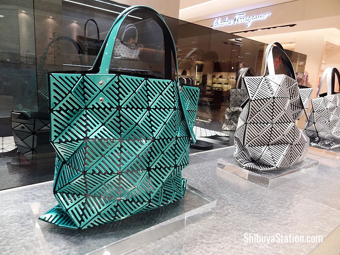 Some of the latest tote bags from Bao Bao Issey Miyake at Tokyu Honten Department Store