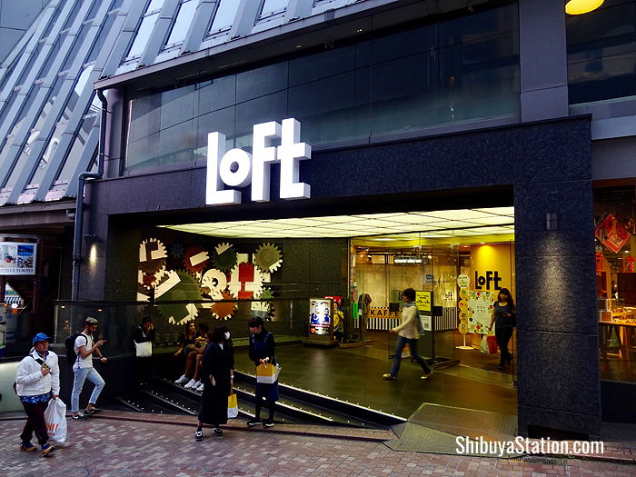 With a front entrance located off Koen-dori street, Loft Shibuya is a popular variety store seven floors of beauty, lifestyle and interior goods