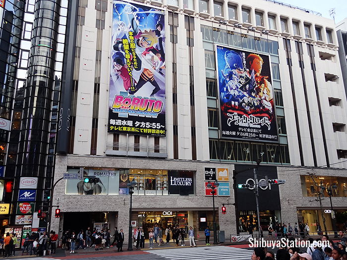 Shibuya Marui, across the street from Shibuya MODI, has eight floors of men's and women's clothing, especially lower-priced lines