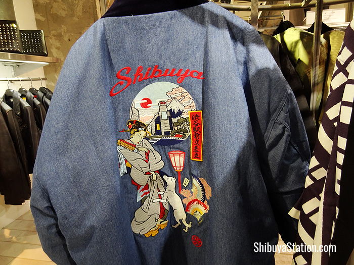 Sukajan-style hanten jackets at Vanquish in Shibuya 109Men's Department Store