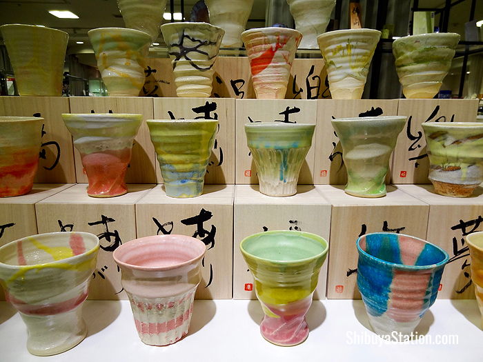 Japanese ceramics on the seventh floor of Seibu's B Building